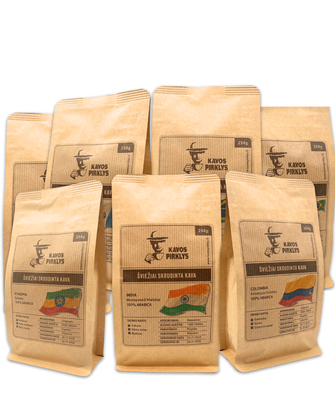 Kavos Pirklio rinkiniai