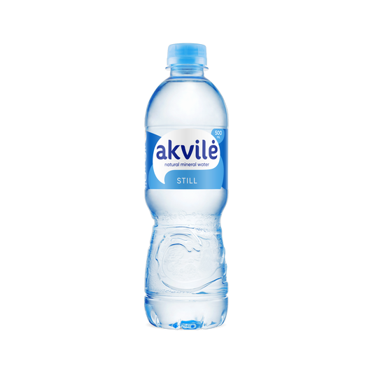 Natūralus mineralinis vanduo Akvilė 0.5L PET negazuotas - pakuotė 24vnt.