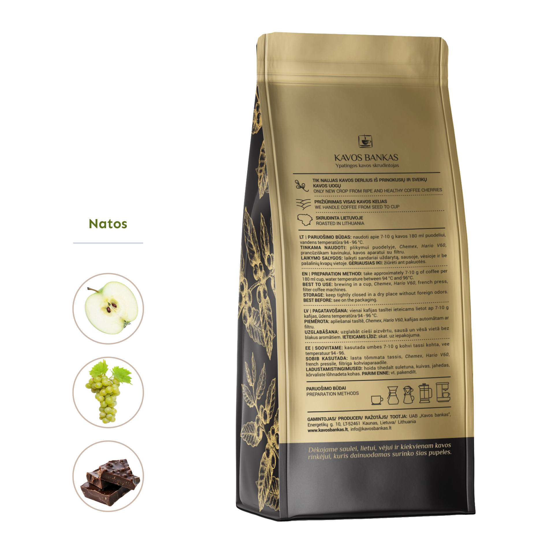 Colombia Medellin Excelso Organic | Ekologiška rūšinė kava iš Kolumbijos | 1 kg