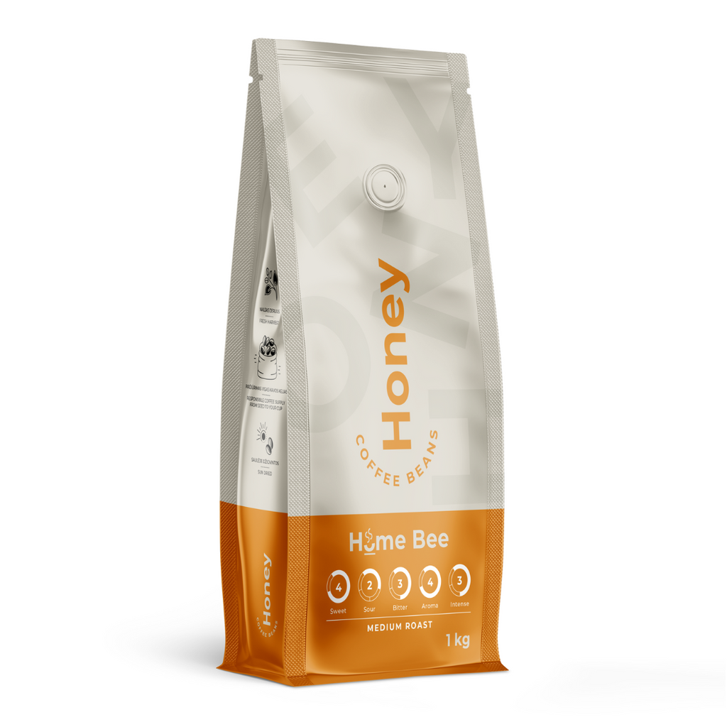 HomeBee Crema + Honey + Velvet – kavos pupelių rinkinys