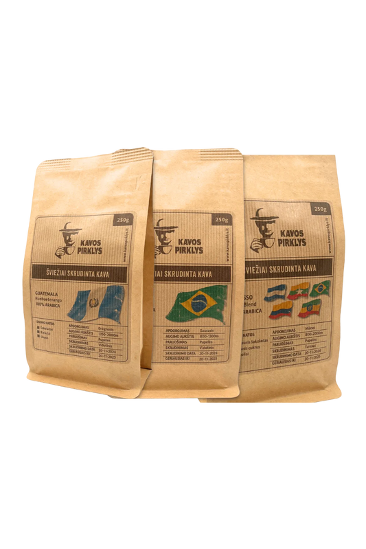 Kavos Pirklio rinkiniai