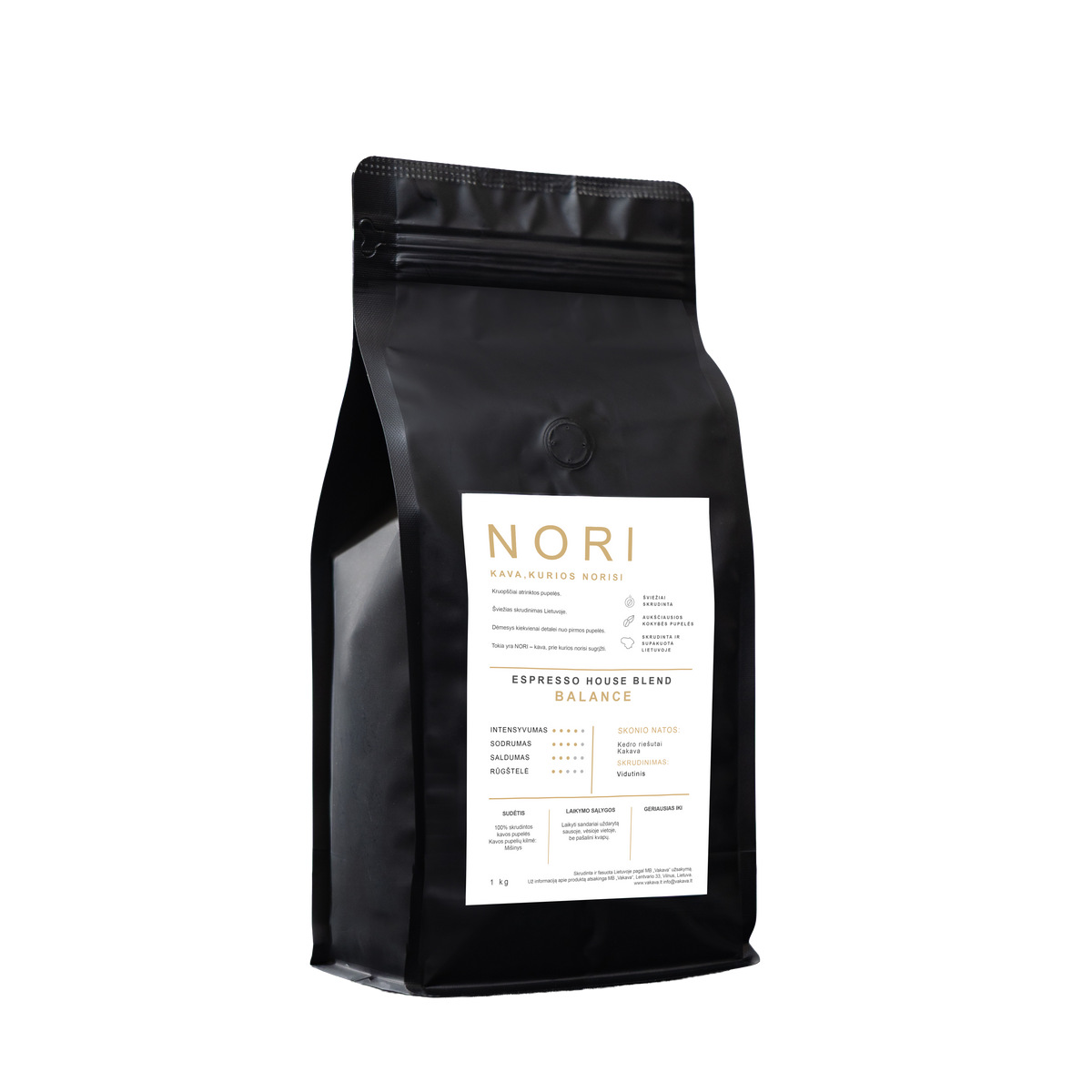 NORI BALANCE kavos pupelės, 1 kg