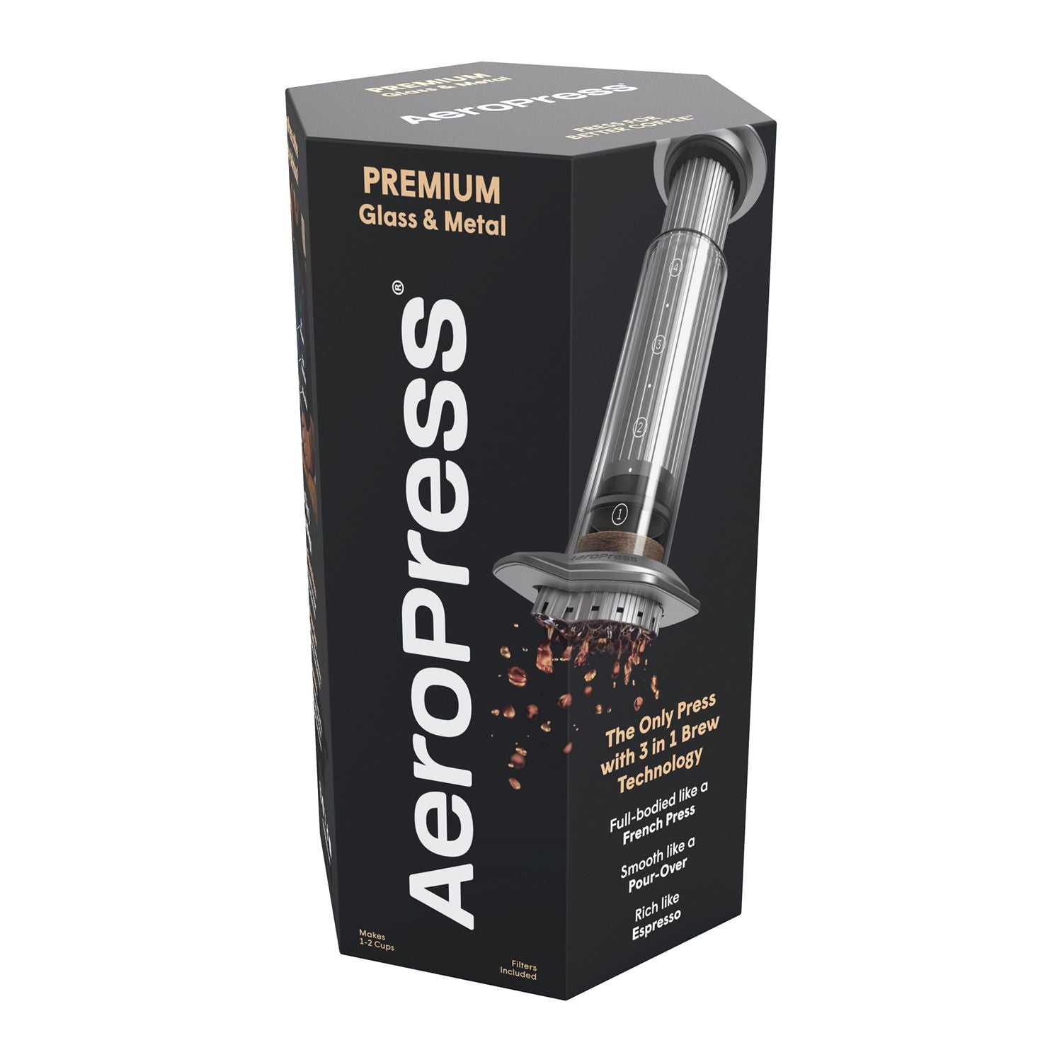 Kavinukas AeroPress Premium stiklas