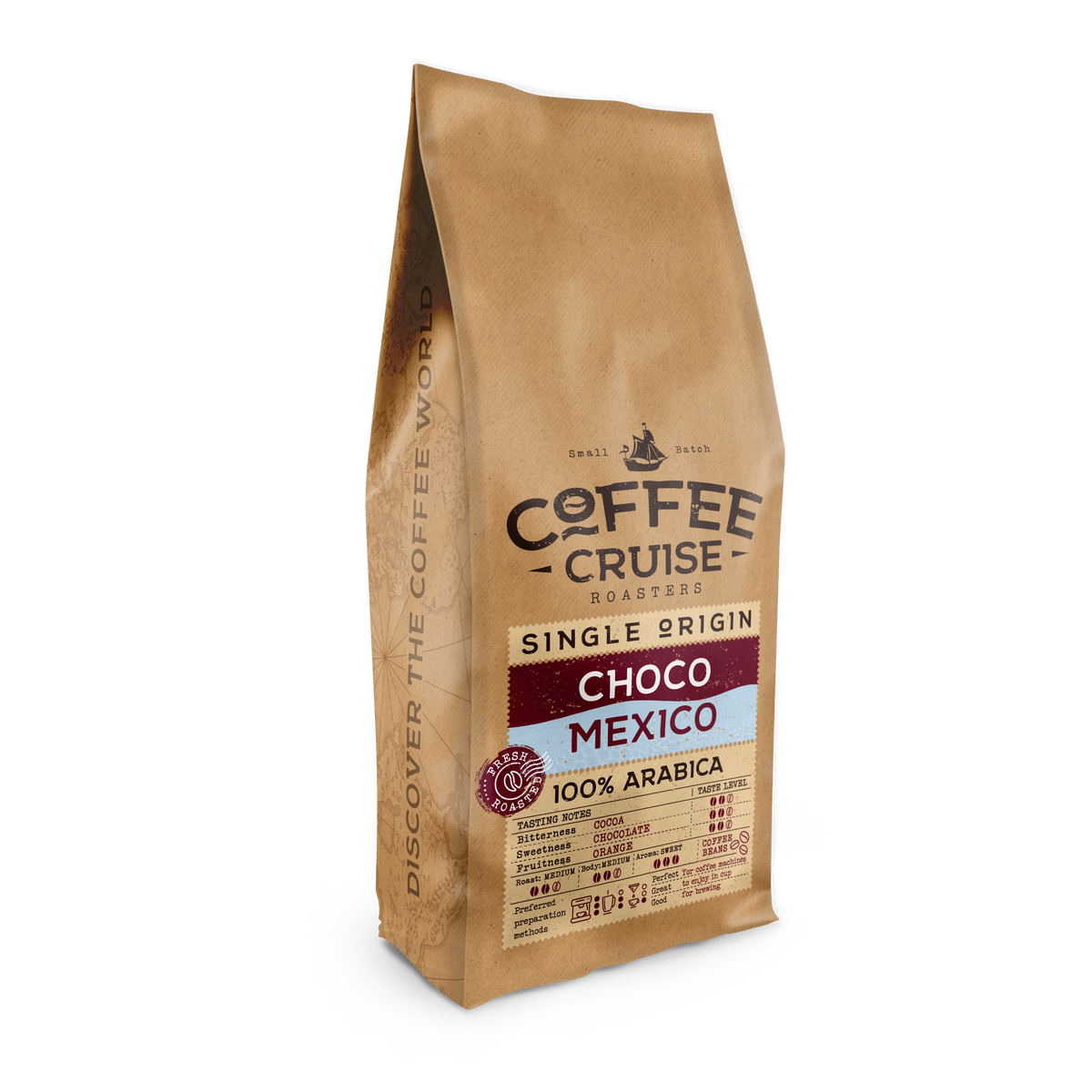 Coffee Cruise Choco Mexico kavos pupelės, 1 kg