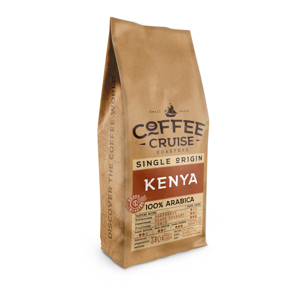 Coffee Cruise Kenya kavos pupelės, 1 kg