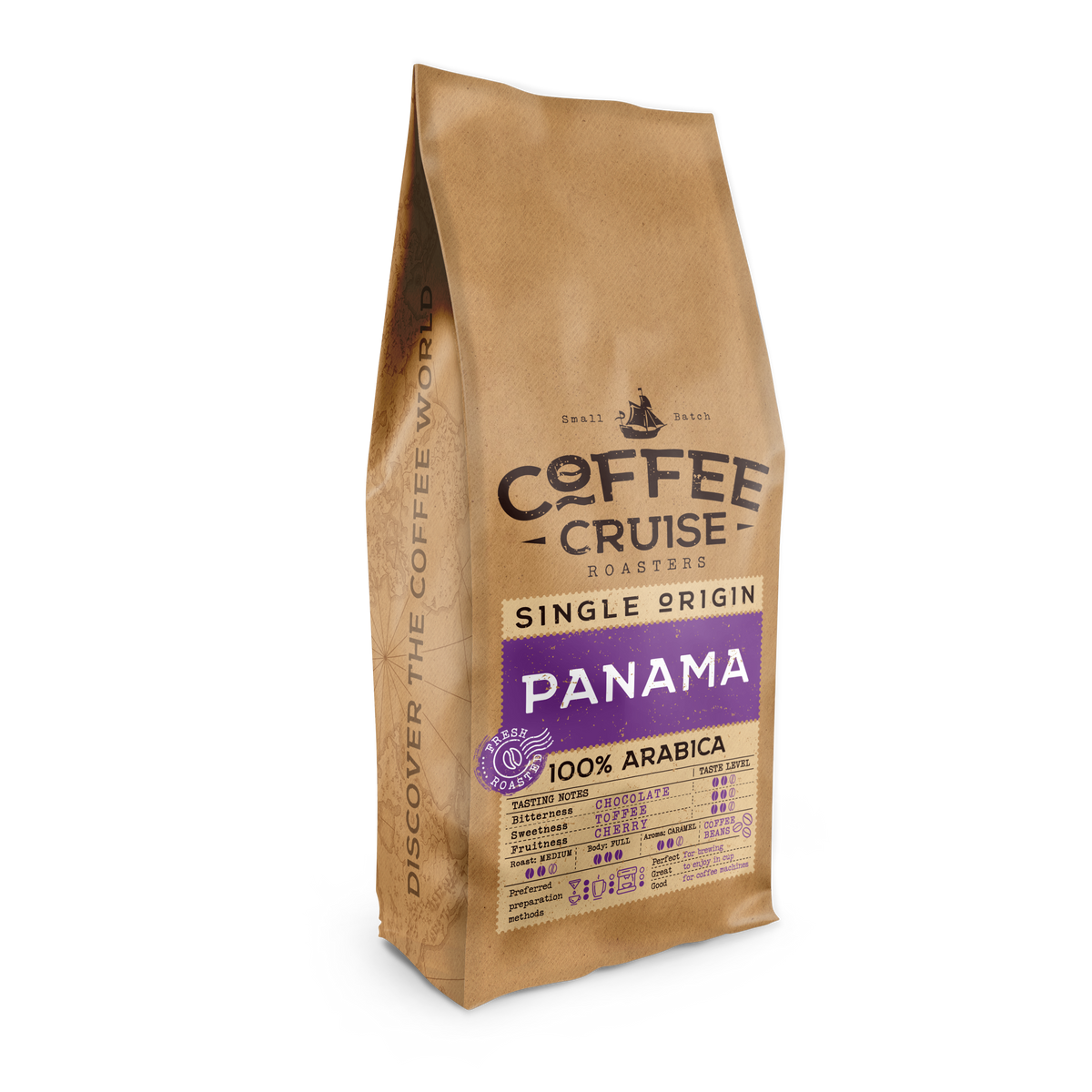 Coffee Cruise Panama kavos pupelės, 1 kg