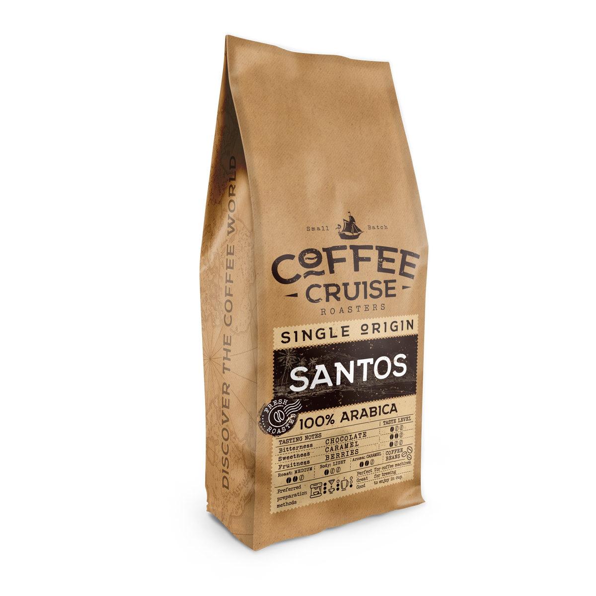 Coffee Cruise Santos kavos pupelės, 1 kg