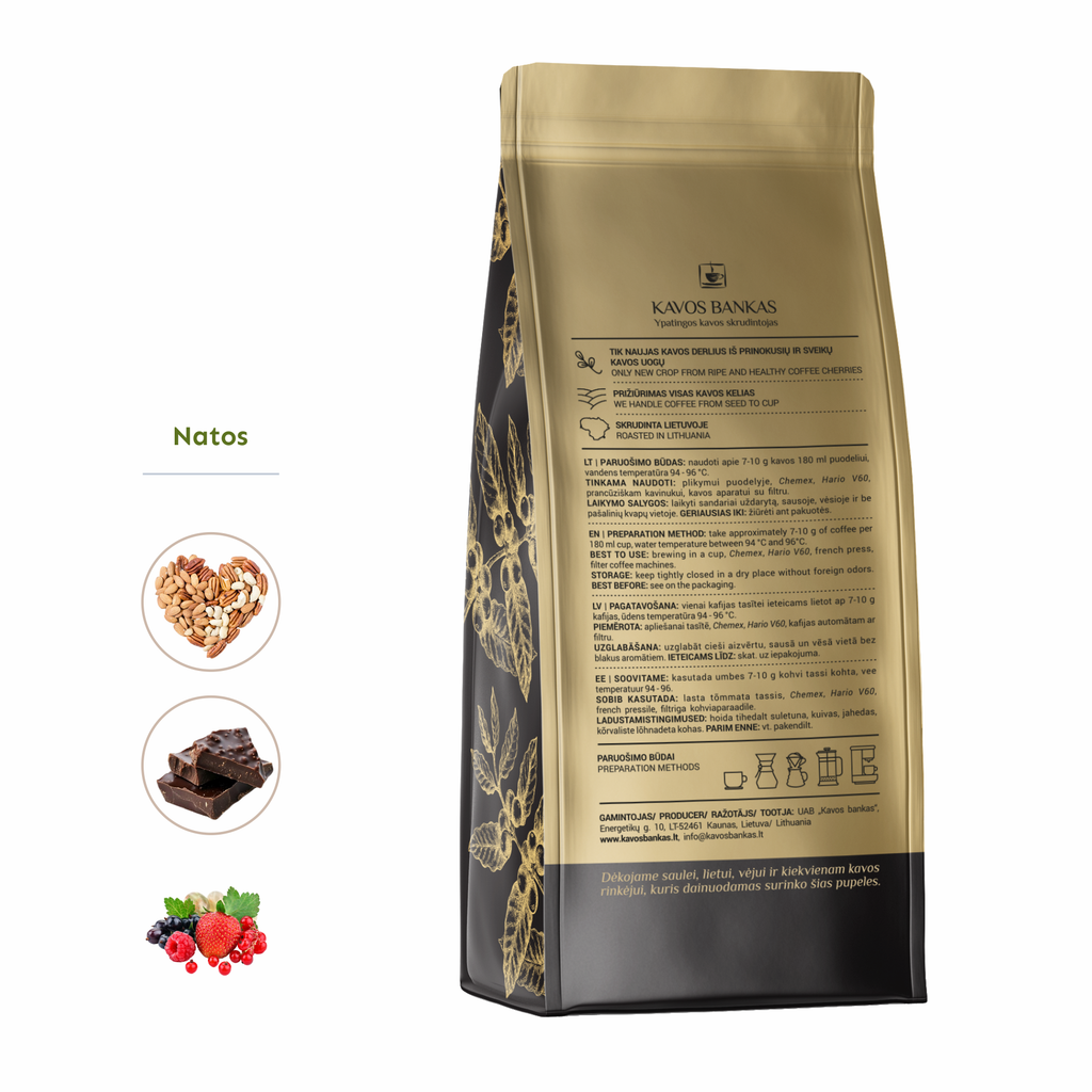 India Plantation AA | Rūšinė kava iš Indijos | 1 kg