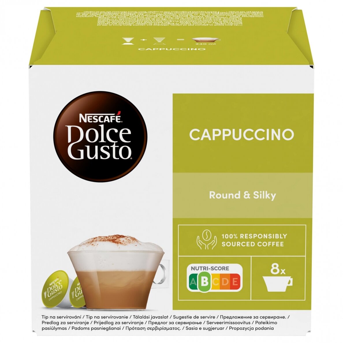 Kavos kapsulės NESCAFÉ Dolce Gusto Cappuccino – 16 kapsulių (8 puodeliai)