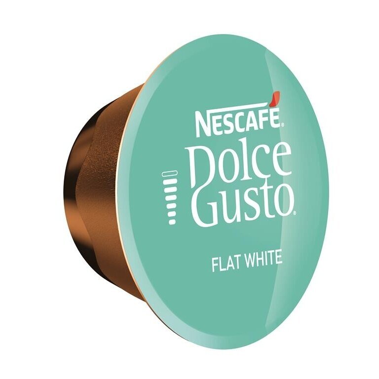 Kavos kapsulės NESCAFÉ Dolce Gusto Flat White – 16 kapsulių (16 puodelių)