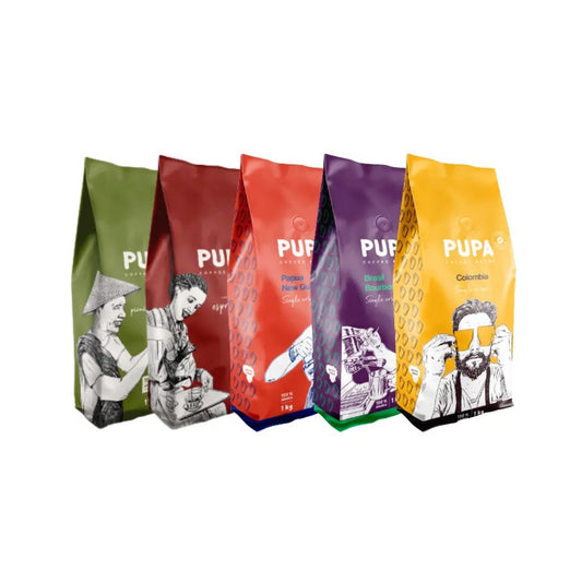 5 Rūšių kavos pupelės